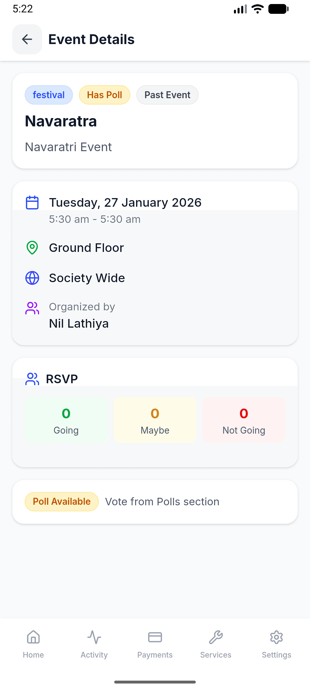 Event details & RSVP